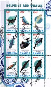 Mini Sheet, Dolphins and Whales, Cinderellas,  