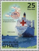 Stamp, Earthquake 2010, Cinderellas,  , Container Ships, Red Cross and Red Crescent, Ships