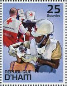 Stamp, Earthquake 2010, Cinderellas,  , Red Cross and Red Crescent