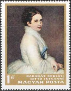 Mrs István Bittó by Miklós Barabás