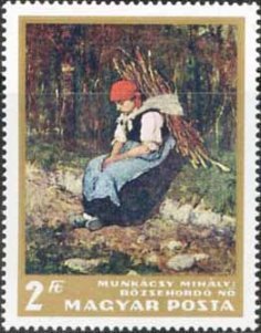 Woman with Fagots by Mihály Munkácsi