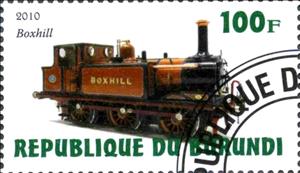 Stamp, Boxhill, Cinderellas,  , Locomotives, Railways, Steam Traction, Transport