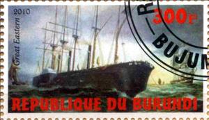 Stamp, Great Eastern, Cinderellas,  , Ships