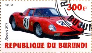 Stamp, Ferrari 250, Cinderellas,  , Cars