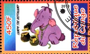 Stamp, Lumpy the Heffalump, Cinderellas,  , Cartoons