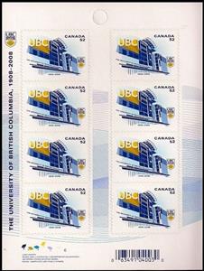 Booklet Pane, University of British Columbia, Canada,  , Schools, Universities