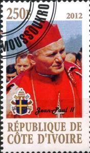 Stamp, Pope John Paul II, Cinderellas,  , People, Popes