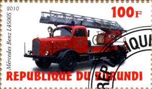 Stamp, Mercedes Benz L4500S, Cinderellas,  , Cars