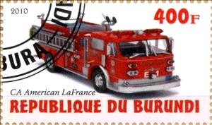 Stamp, CA American LaFrance, Cinderellas,  , Cars