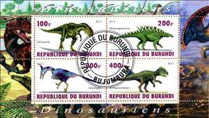 Mini Sheet, Dinosauriens, Cinderellas,  , Dinosaurs