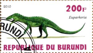 Stamp, Euparkeria, Cinderellas,  , Dinosaurs