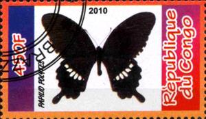 Stamp, Papilio Polytes, Cinderellas,  , Butterflies