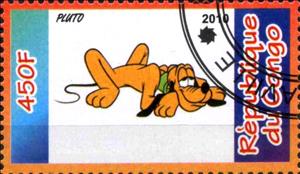 Stamp, Pluto, Cinderellas,  , Cartoons