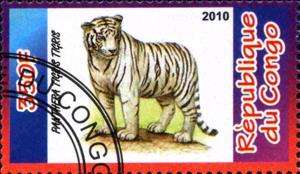 Stamp, Panthera Tigris Tigris, Cinderellas,  , Animals (Fauna), Cats, Tigers