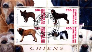 Mini Sheet, Chiens, Cinderellas,  , Dogs