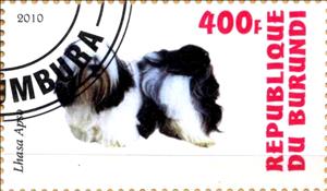 Stamp, Lhasa Apso, Cinderellas,  , Dogs