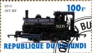 Stamp, Ost Br, Cinderellas,  , Locomotives, Railways, Steam Traction