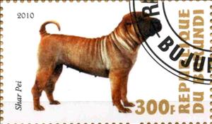 Stamp, Shar pei, Cinderellas,  , Dogs