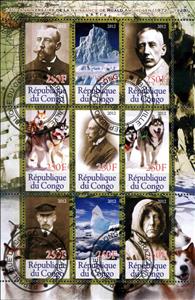Mini Sheet, 140e Anniversaire de la Naissance de Roald Amundsen (1872-1…, Cinderellas,  , People