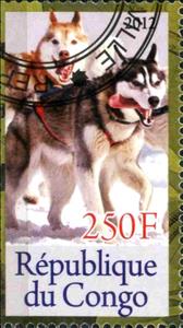 Stamp, 140e Anniversaire de la Naissance de Roald Amundsen (1872-1…, Cinderellas,  , Dogs