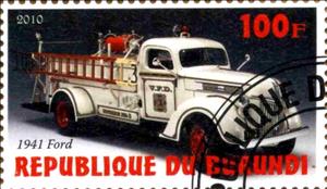 Stamp, 1941 Ford, Cinderellas,  , Cars