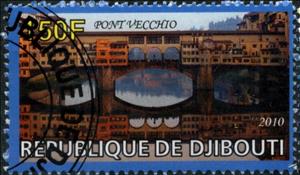 Stamp, Pont Vecchio, Cinderellas,  , Bridges