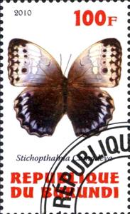 Stamp, Stichopthalma Camadeva, Cinderellas,  , Butterflies