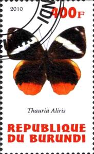 Stamp, Thauria Aliris, Cinderellas,  , Butterflies