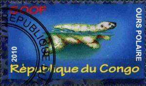 Stamp, Ours Polaire, Cinderellas,  