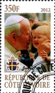 Stamp, Pope Jean-Paul II, Cinderellas,  , People, Popes