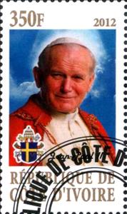 Stamp, Pope Jean-Paul II, Cinderellas,  , People, Popes