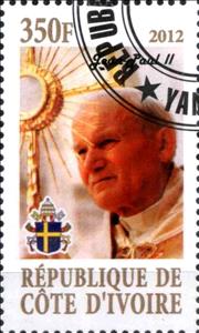 Stamp, Pope Jean-Paul II, Cinderellas,  , People, Popes