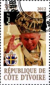 Stamp, Pope Jean-Paul II, Cinderellas,  , People, Popes