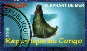 Stamp, Elephant de Mer, Cinderellas,  , Animals (Fauna)