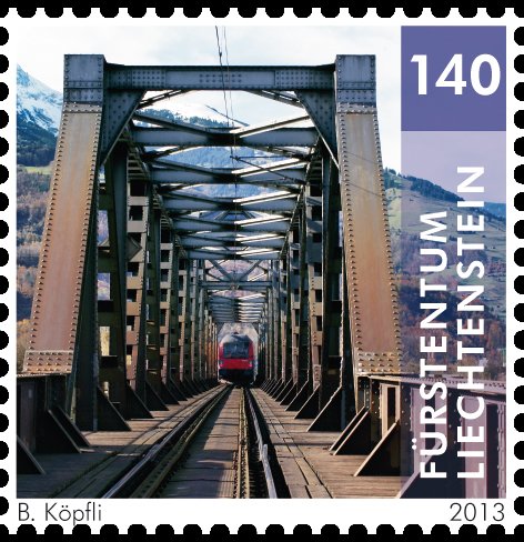 Railway bridge between Schaan and Buchs