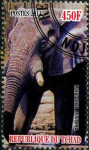 Stamp, Loxodonta Africana, Cinderellas,  , Elephants