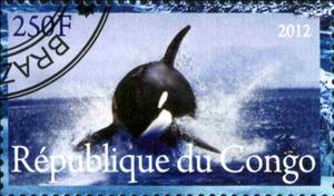 Stamp, Faune de L'Antarctique, Cinderellas,  , Whales