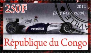 Stamp, Bmw F1.09 (2009), Cinderellas,  , Cars, Sport