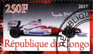 Stamp, Toyota TF109 (2009), Cinderellas,  , Cars, Sport