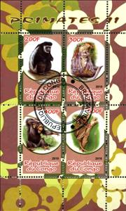 Mini Sheet, Primates II, Cinderellas,  