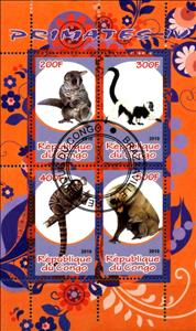 Mini Sheet, Primates IV, Cinderellas,  