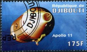 Stamp, Apollo 11, Cinderellas,  , Satellites