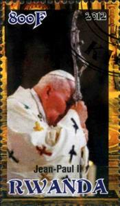 Stamp, Pape Jean-Paul II, Cinderellas,  , People, Popes