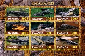 Mini Sheet, Crocodiles, Cinderellas,  , Animals (Fauna), Crocodiles, Reptiles