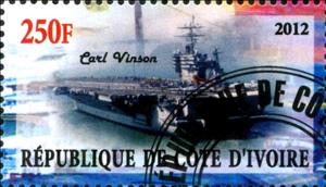 Stamp, Carl Vinson, Cinderellas,  , Ships
