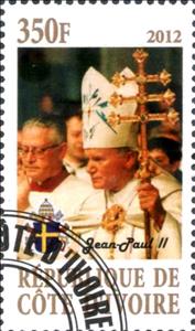 Stamp, Pope Jean-Paul II, Cinderellas,  , People, Popes