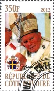 Stamp, Pope Jean-Paul II, Cinderellas,  , People, Popes