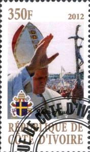 Stamp, Pope Jean-Paul II, Cinderellas,  , People, Popes
