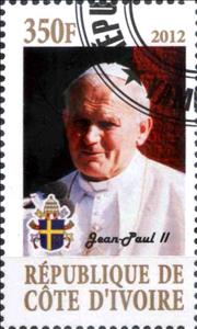 Stamp, Pope Jean-Paul II, Cinderellas,  , People, Popes