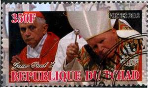 Stamp, John Paul II, Cinderellas,  , People
